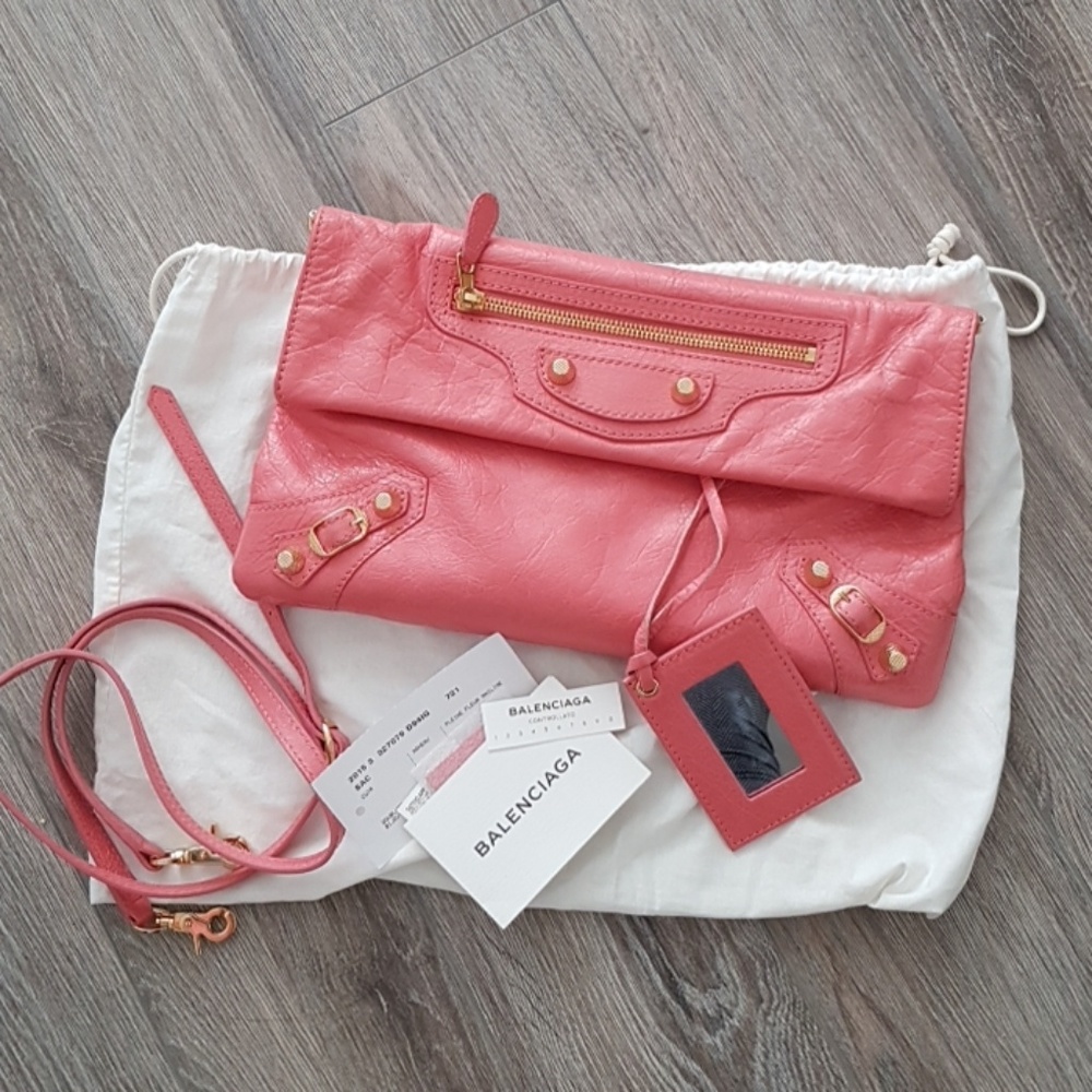 Balenciaga Envelope Clutch with Long Strap